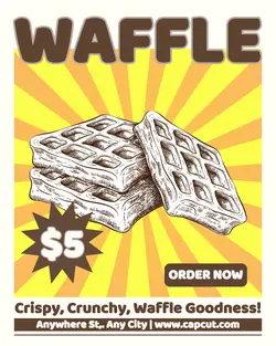 Food Waffle Promotion Instagram Portrait
