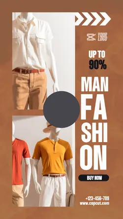 Man Fashion Promotion Instagram Stories