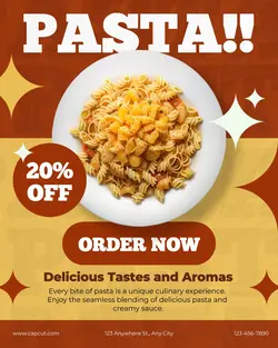 Delicious Pasta Promotion Instagram Portrait