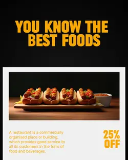 Food & beverage You know the best foods instagram post