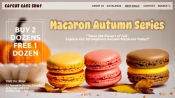 Food Macaron Sale Promotion Youtube Thumbnail