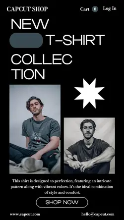 Fashion T-shirt Display Product Instagram Story