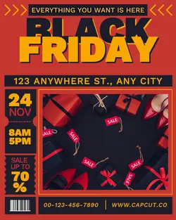 Black Friday Promotion Instagram Portrait