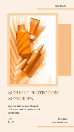 Beauty Sunscreen Sale Instagram Story