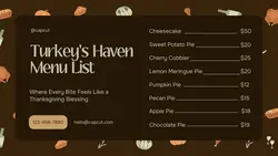 Thanksgiving Menu List Twitter Post