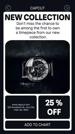 Fashion Accessories Watch Promotion For Intagram Story