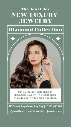 Fashion Diamond Product Display Instagram Story