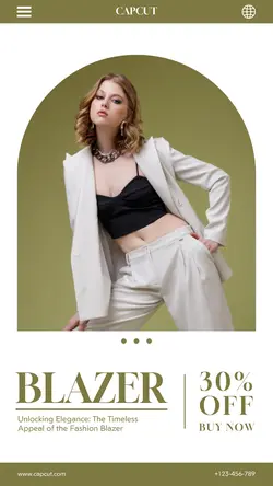 Fashion Blazer Promotion Instagram Story