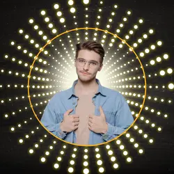 Non-Marketing Instagram Photo Profile Dark Starry Light Remove Background