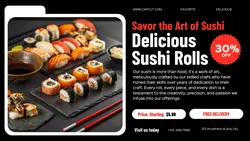 Food Sushi Rolls Promotion