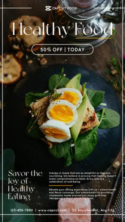 Food & beverage Healthy Food Promotion Minimalist 