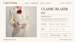 Fashion Blazer Display Product Twitter Post