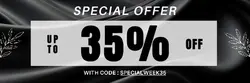 Non-marketing Email Header Special Offer Black Minimalist