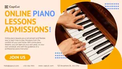 Piano Course Coaching display Business Style