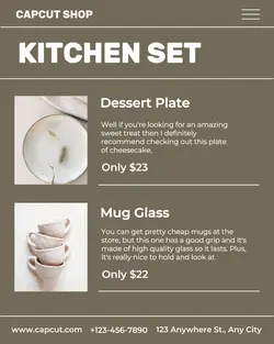 Kitchen Set Display Product Instagram Potret