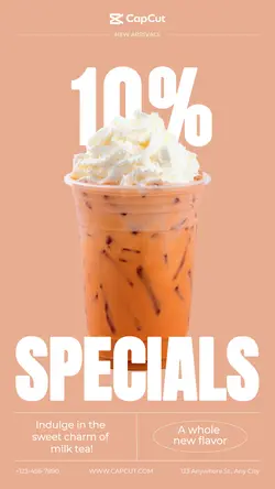 foodstuff&milk tea discount Minimalist style