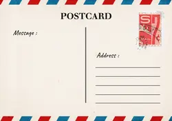 Non-Marketing Simple Classic Post Card