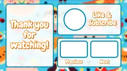 Non Marketing Youtube Endscreen Cute Blue Orange