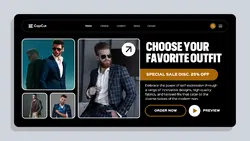 Man Fashion Special Promotion Website