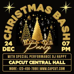 Christmas Bash Invitation Instagram Post