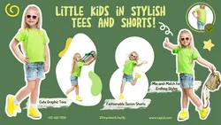 Fashion Stylish Kids Wear Product Display