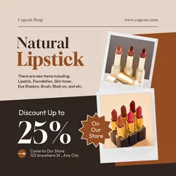 Natural Lipstick Instagram Post