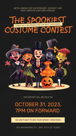 Halloween Costume Contest Instagram Story