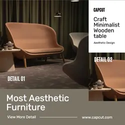 Brown Minimalist Furniture Detailing Post 