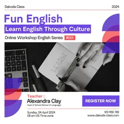 English Learning Class Instagram Post