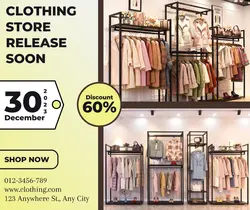 Clothing Store Promotion Postingan Facebook