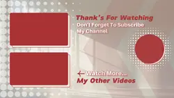 Non-Marketing Youtube EndScreen Interior Red Maroon