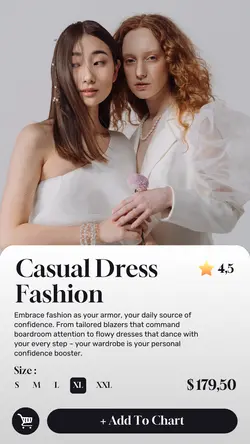 Casual Dress Fashion Product Display