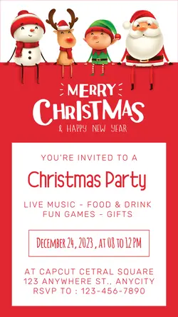 Christmas Party Invitation Card TikTok