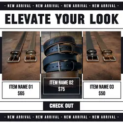 Fashion Belt Display Instagram Post