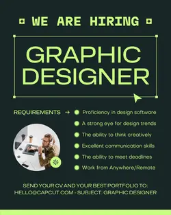 Graphic Designer Hiring Instagram Post