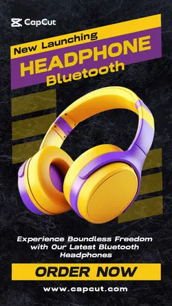 Electronics Headphone Bluetooth Instagram Story