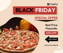 BlackFriday Food Baverages Promotion Facebook Post