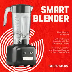 E-Commerce Electronic Product Display Blender Red