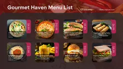 Food Menu List Twitter Post