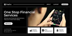 Financial Services introduction dark style