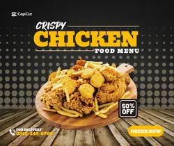 CRISPY CHICKEN  FOOD ADS - SOCIAL MEDIA