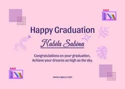 Graduation greeting card