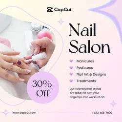 Beauty Nail Salon Promotion Instagram Post