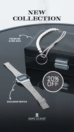 Fashion, Promotion_New Collection_Black, White
