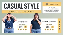 Casual Clothing Plus Size Twitter Post
