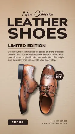 Leather Shoes Promotion Instagram Story