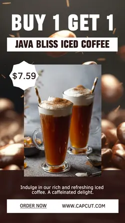 Iced Coffee Promotion Instagram Story