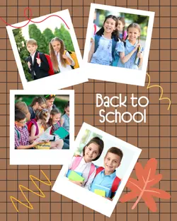 Non-marketing photo collage brown back to school