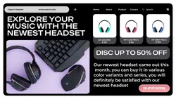 Explore Your Music With Headset Sale Promo