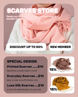 Fashion Scarves Store Display